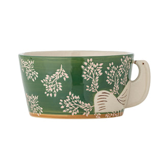 Green earthenware bowl Hezha 13cm