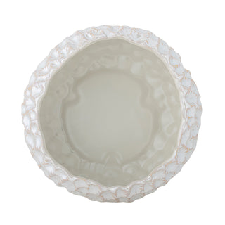 Schaal aardewerk wit Lowen 24cm