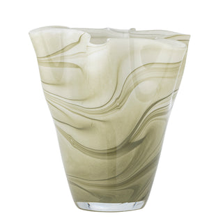 Vaas glas groen Toryn 24cm