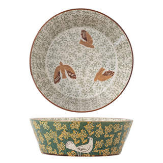 Green earthenware bowl Hezha 28cm