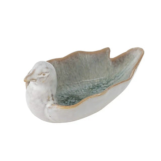 Schaal aardewerk groen Chirp 13cm