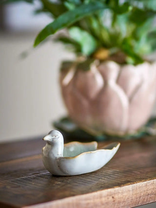 Schaal aardewerk groen Chirp 13cm