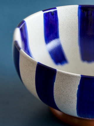 Blaue Keramikschale Shakti 26cm