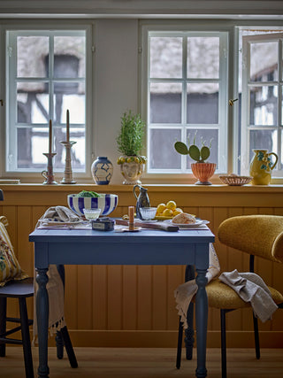 Blaue Keramikschale Shakti 26cm