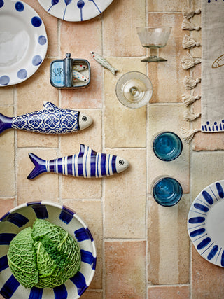 Blaue Keramikschale Shakti 26cm