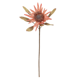 Kunstbloem roze protea