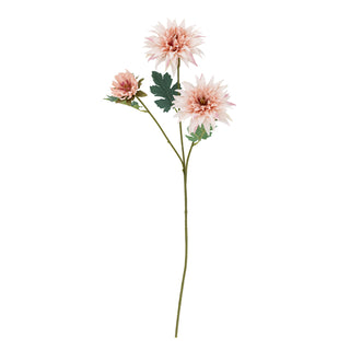 Kunstbloem roze chrysant 64cm