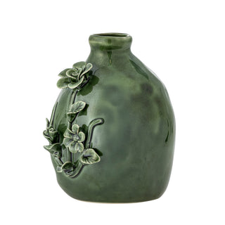Vaas aardewerk groen Ramia Ø10×13,5 cm