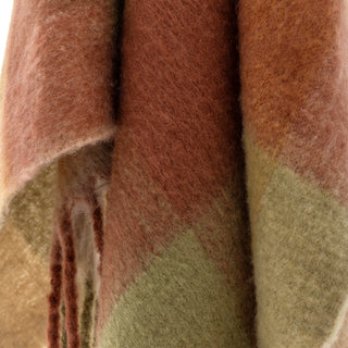 Plaid grøn brun beige Hamisha 127x152cm