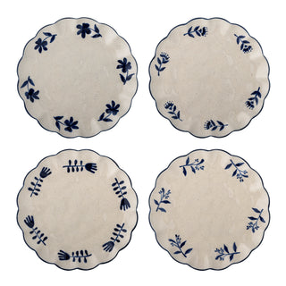 Set de platos Eimy azul Ø20,5 cm - 4 piezas