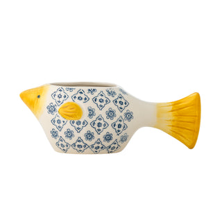 Pot de fleurs poisson en céramique Wrenna