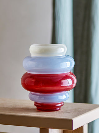 Vase Annhelene aus Glas, mehrfarbig Ø21×24 cm