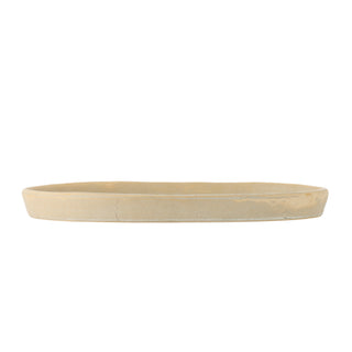 Servierplatte aus Steinzeug, gelb Hadden 36cm