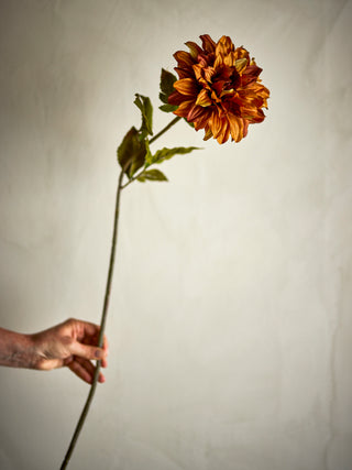 Fleur artificielle chrysanthème orange Chrysantemum