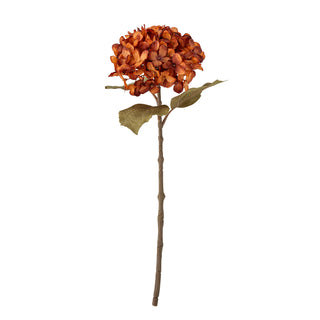 Fleur artificielle hortensia orange Hydrangea 46 cm