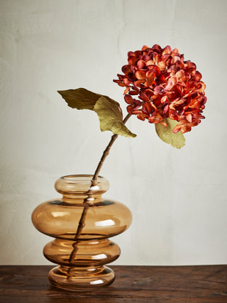 Fleur artificielle hortensia orange Hydrangea 46 cm