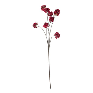 Flor artificial hortensia roja 122 cm