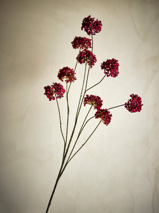 Flor artificial hortensia roja 122 cm