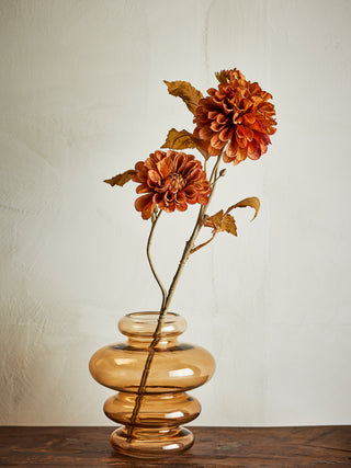 Fleur artificielle chrysanthème orange Ø25×66cm