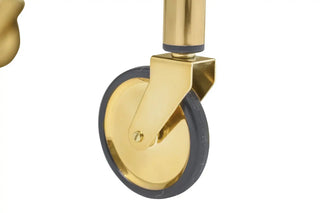 Tavolo bar vetro oro