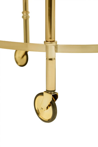 Tavolo bar vetro oro