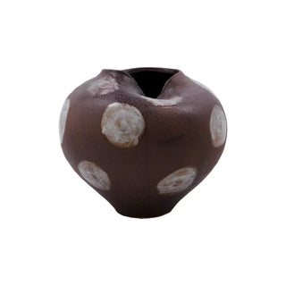 Jarrón Expo Marrón Blanco roto Altura 19cm