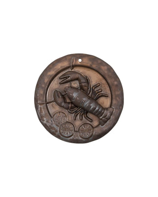 Art mural Plate grès brun - set de 3