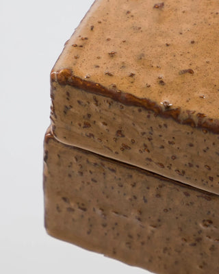 Boîtes de rangement Treasure brun 12x12x8cm