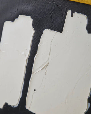 Schilderij Agate Zwart Beige 24x30cm