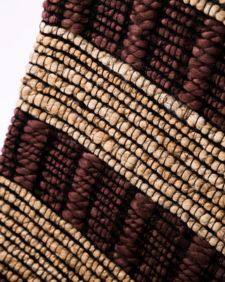 Alfombra Block marrón natural 90x300cm