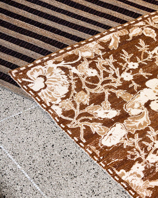 Vloerkleed Bloss bruin 160x230 cm