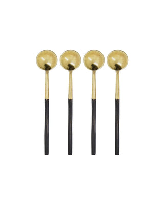 Ustensiles de cuisine Spoon bronze antique - 4 pièces