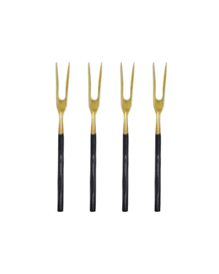Ustensiles de cuisine Fork bronze antique - 4 pièces
