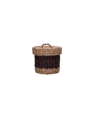Paniers Rangi Prune Herbe de mer 18cm - Set de 2