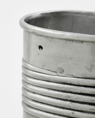 Hanging Flower Pots Groove silver 18cm