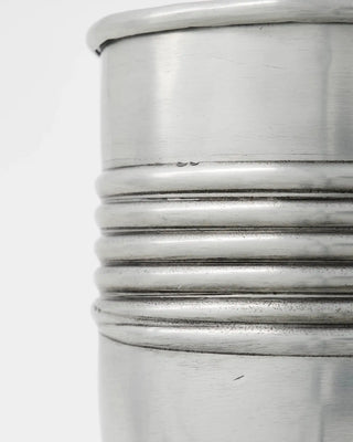 Bloempotten Groove zilver 18cm