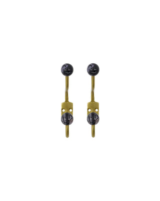 Gancho Bola Negro Blanco 13cm - 2 unidades