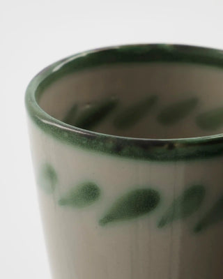 Becher Diva Gebrochenes Weiß Grün - 2 Stück