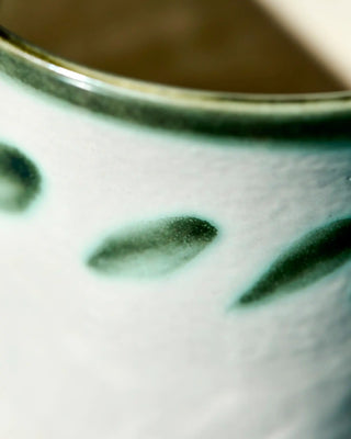 Becher Diva Gebrochenes Weiß Grün - 2 Stück