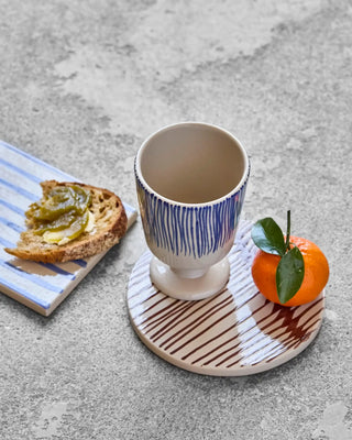 Taza Diva blanco roto azul - 2 unidades