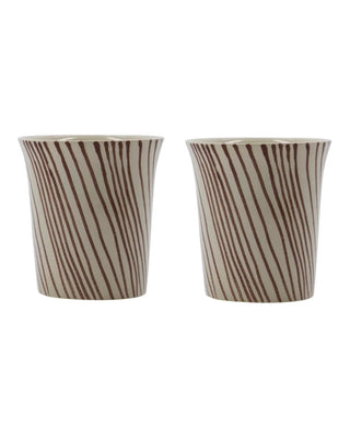 Mok Diva Bruin 9cm - 2 stuks