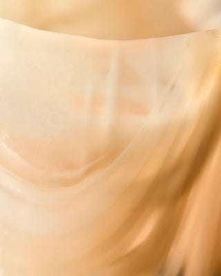 Kae fyrfadsstage Beige Højde 8cm - 2 stk