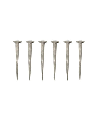 Clavos Wall acabado plateado 8cm - 6 unidades