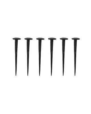 Nagels Wall Zwart 8cm - 6 stuks