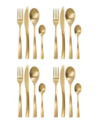 Bestekset Golden Goud - 16 delig
