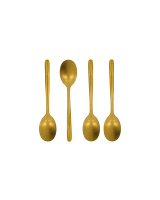 Theelepel Spoon Antiek goud - 4 stuks