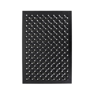 Fußmatte Braid schwarz Gummi 60x90cm