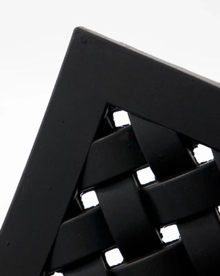 Felpudo Braid negro de goma 60x90cm