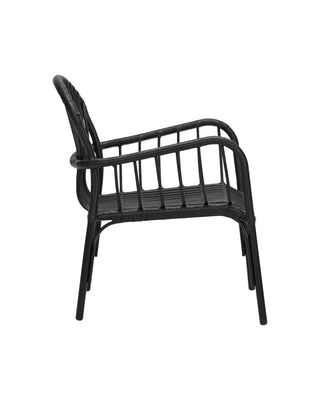 Brea sillón lounge exterior negro