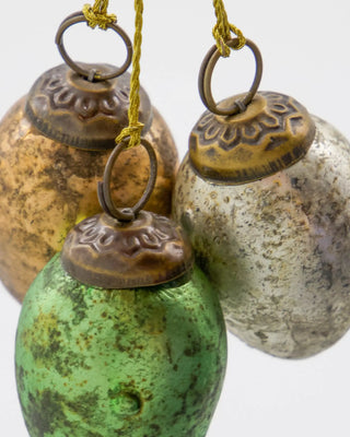 Paasdecoratieset van glas - mix van 12 stuks